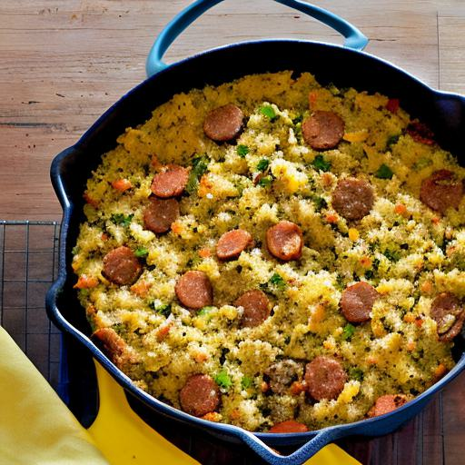 7. Cornbread Dressing with Sausage