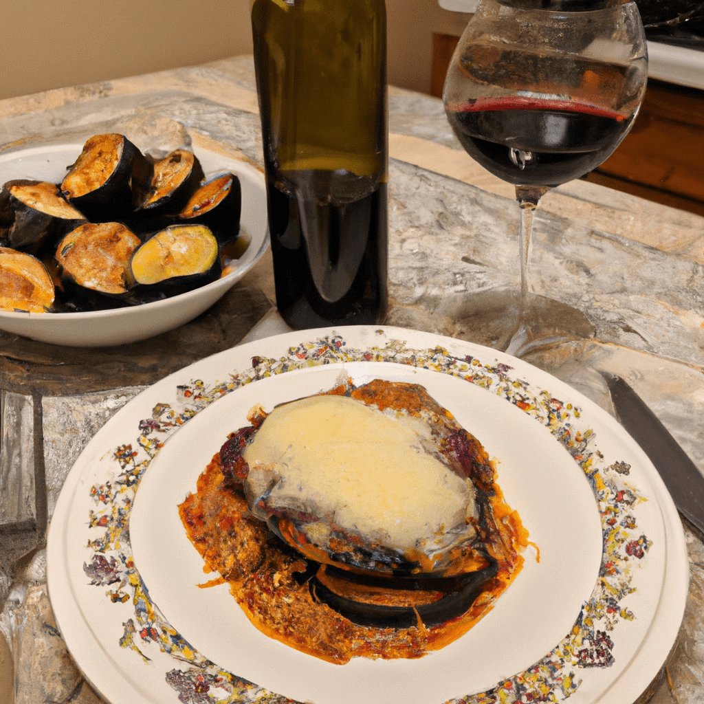 What type of wine should you serve with eggplant parmesan?